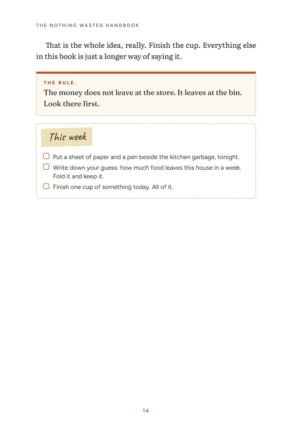 The end of Chapter 1 with its boxed rule