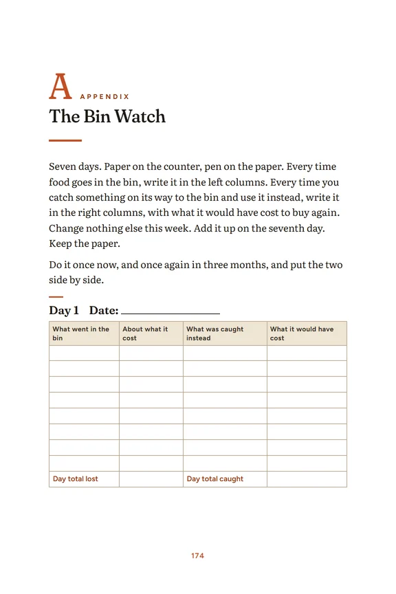 The Bin Watch worksheet